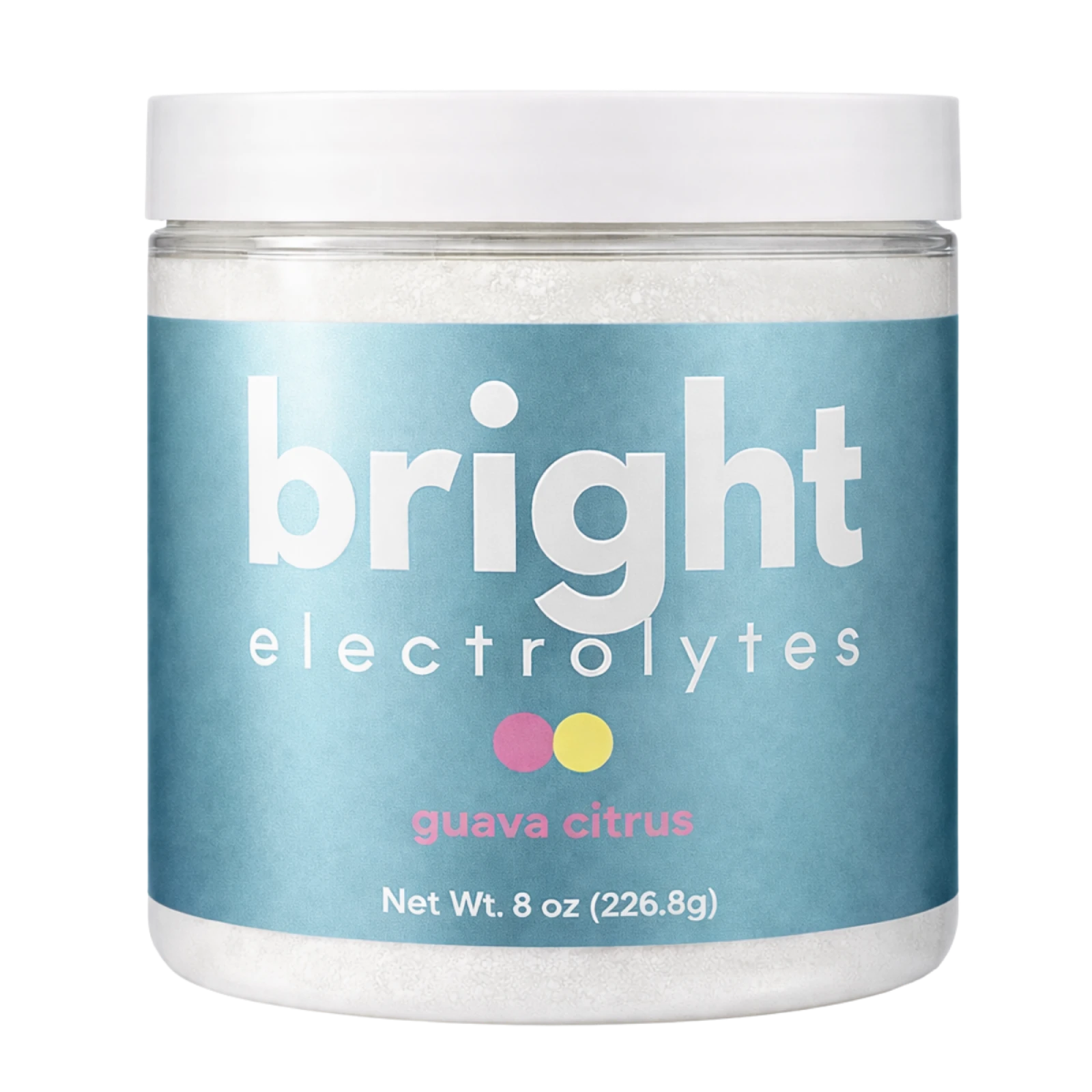 Bright Electrolytes Guava Citrus electrolyte powder jar