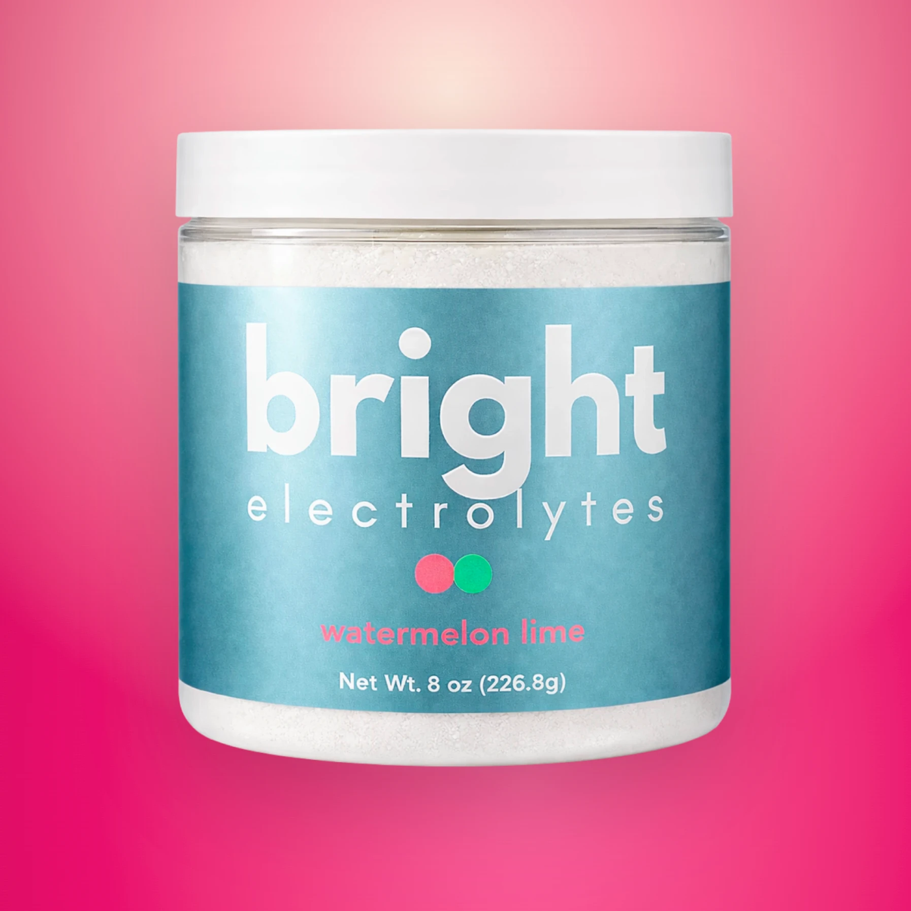Bright Electrolytes Watermelon Lime electrolyte powder jar
